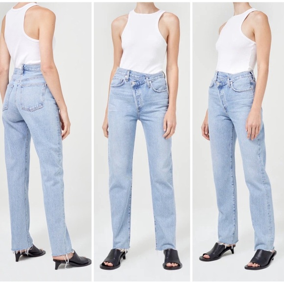 AGOLDE Criss Cross Straight in Dimension $218 Womens 27 Revolve - Picture 5 of 14